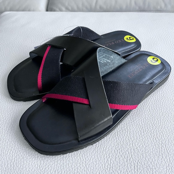 NWT - Leo Pucci Men’s Leather Sandals - Size 9 - Made in Italy - Picture 3 of 5